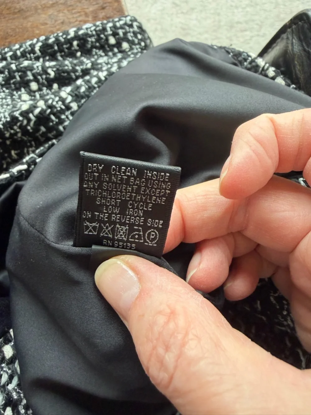 Lafayette 148 Black & White Tweed with Sequins Jacket and Skirt (NWT) - Picture 7 of 10